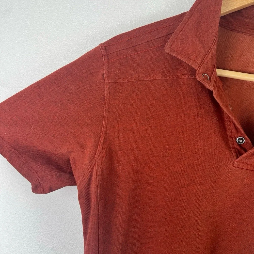 The North Face Shirt Mens Size Small‎ Rust Polo Short Sleeve Outdoors Hiking
